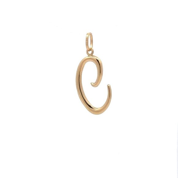 Unbranded Jewelry - 18K Gold Pendant Letter C Initial Alphabet